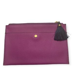 Small Purple clutch with tassel